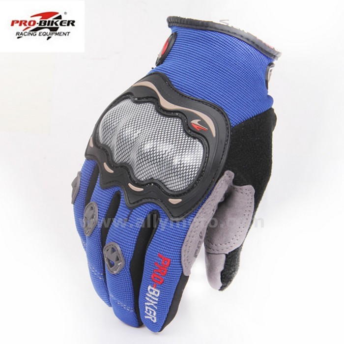 130 Wear-Resisting Full Finger Bicycle Gloves Comfortable Breathable 4 Color
